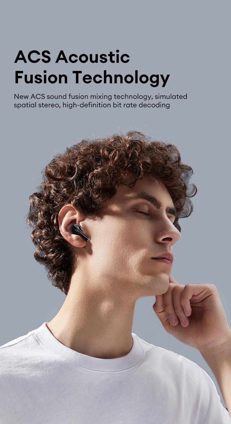 HYUNDAI T02 PRO True Wireless Bluetooth Earbuds HIFI Sound Quality Headset, Waterproof & Sweat Resistant Sports Headphones with Mic Suitable for Music/Phone Calls(Download App to use Translation Function)