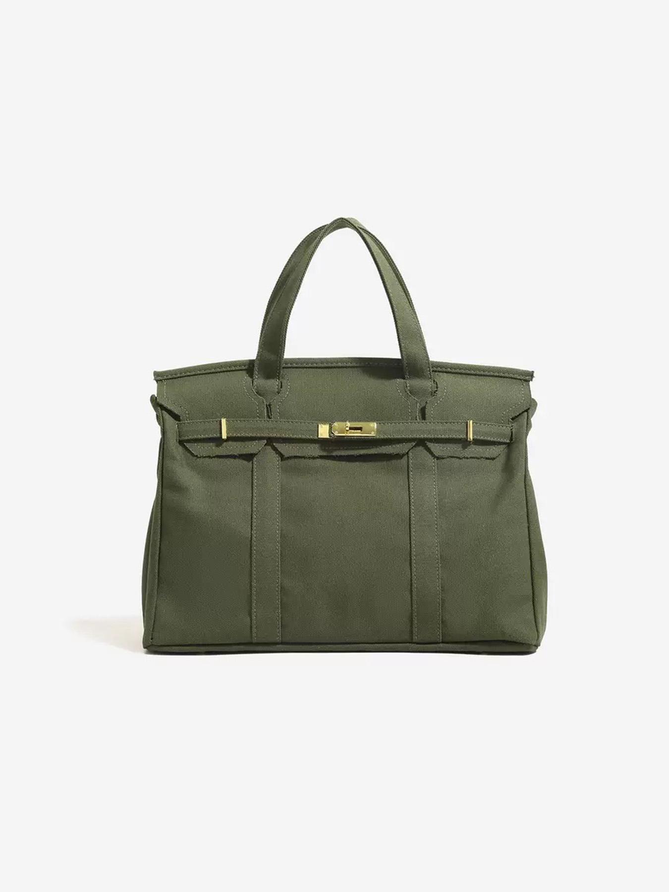 Women's Canvas Tote Bag, High-End Design Handbag, Large Capacity Commuter Bag, Office Shoulder Bag, Versatile Shoulder Bag for Daily Use