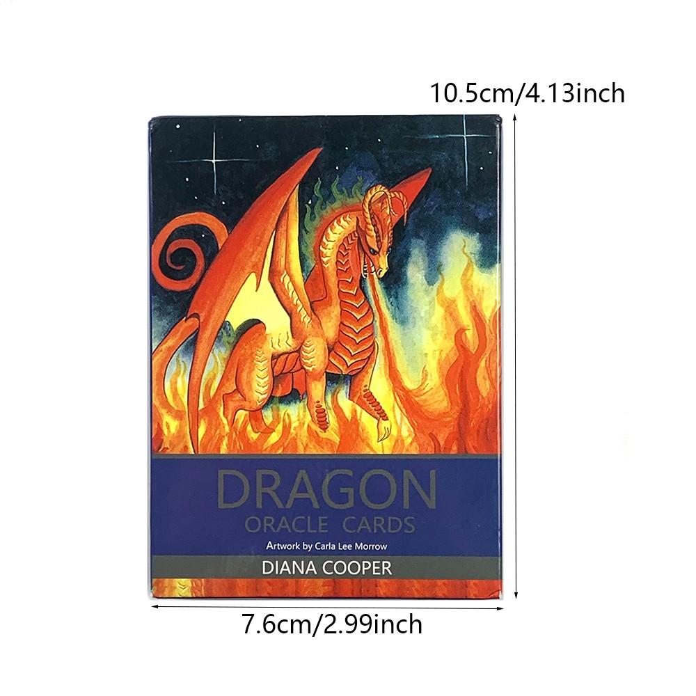 Powerful Dragon Tarot Deck, Fun Destiny and Divination Board Game, Mystery Oracle Cards for Prediction and Insight, Easter Halloween Christmas Gift
