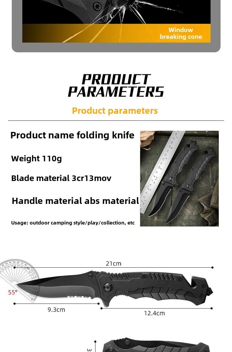 Stainless Steel Fruit knives - High Hardness Sharp Folding knives for Outdoor Use, Multi-Functional Self-Defense, Camping Gifts EDC