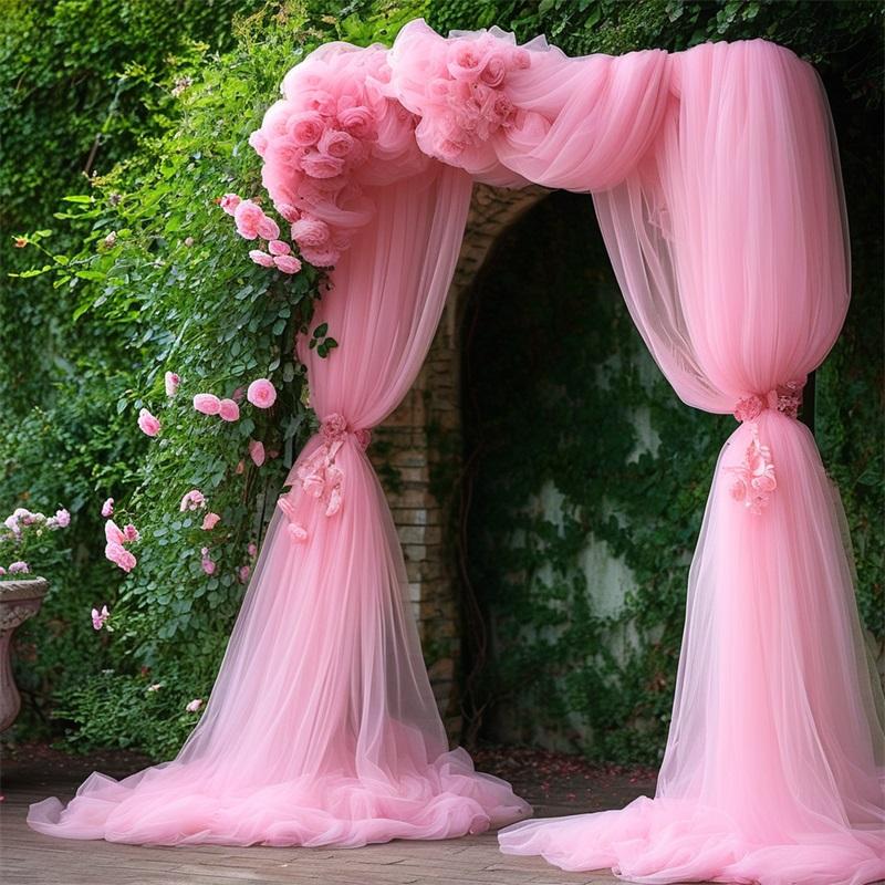 Netting Roll, Christmas Theme Decoration Mesh, Wedding Season Multi-Functional Decor, Valentine's Day, Outdoor Photography Backdrop