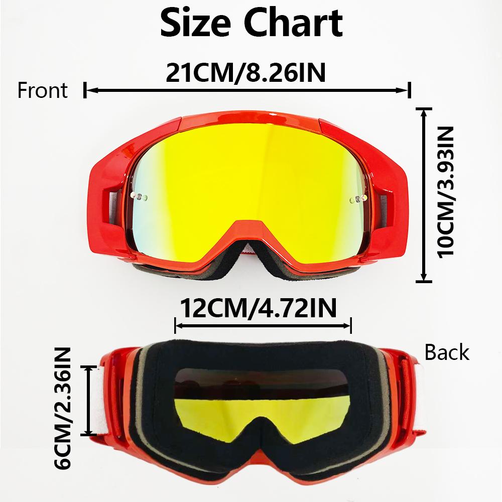 Men's and women's dustproof, windproof, and sand proof skiing goggles, outdoor sports protection sunglasses, bicycle goggles, trendy glasses, mountain climbing, skiing, and off-road safety goggles