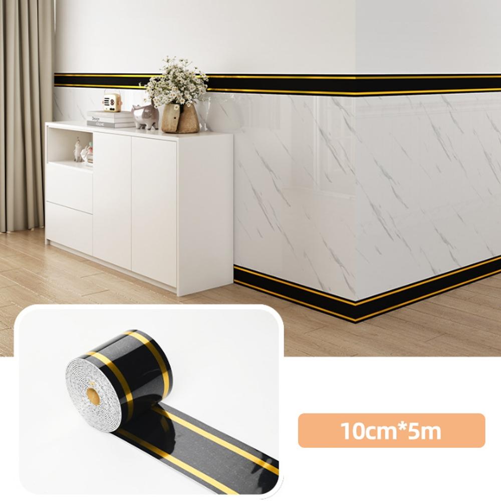 1 Roll Imitation Brick Panel Marble Backsplash Wallpaper European Marble Pattern PVC Material 197×3.94 Inches Thick Self-Adhesive Waterproof DIY Decoration for Bedroom Kitchen Bathroom