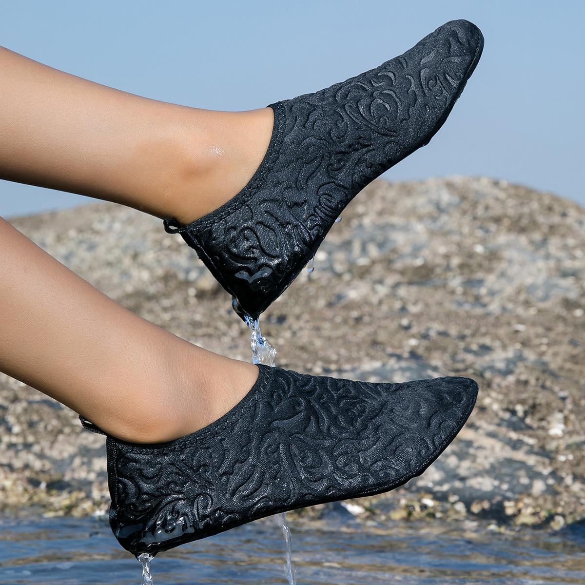 Unisex Springbreak Indoor Barefootshoes Easy-On Yoga Shoes Women Barefootshoes Foldable Water Shoes Breathable Gymshoes, Men Quick-Dry Beach Shoes, Couples' Style