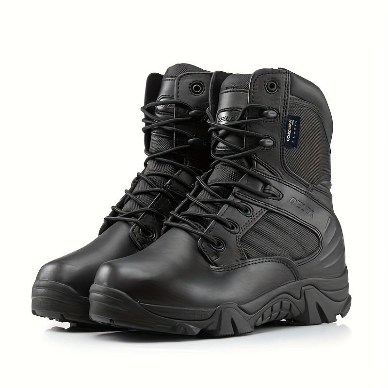 Newscheden High-DELTA Tactical Boots Outdoor Combat Boots Desert Training Boots Breathable Wear-Resistant Combat Boots Outdoor Hiking Boots Mountaineering Boots Non-Slip Wear-Resistant Men's Boots Jungle Camping Boots Comfortable Durable Boots Outdoor Act