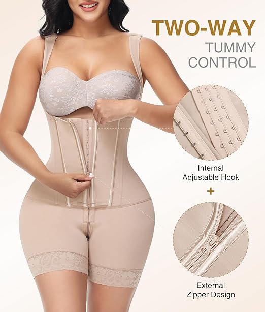 SHAPSHE Fajas Colombians Shapewear for Women Tummy Control Bodysuit