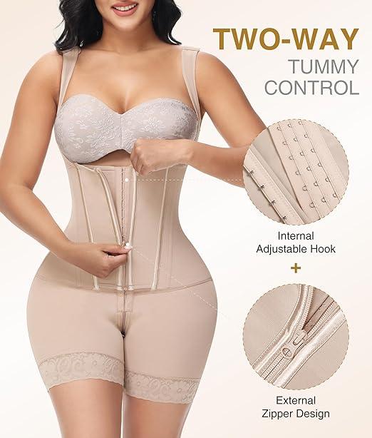 SHAPSHE Fajas Colombians Shapewear for Women Tummy Control Bodysuit