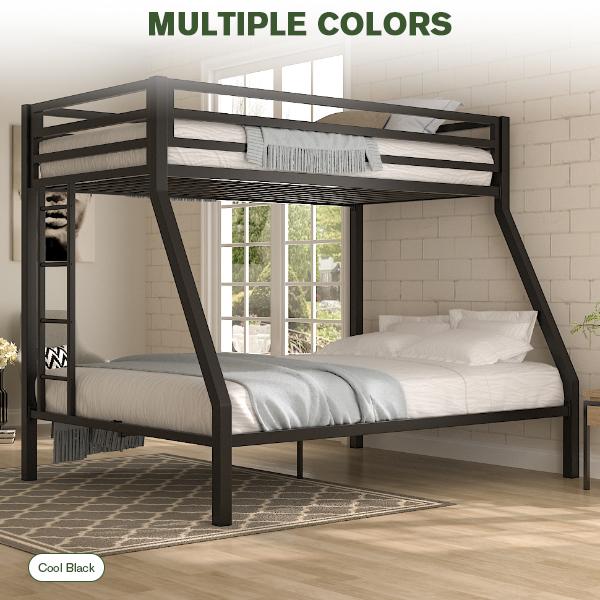 MUTICOR Metal Bunk Bed Twin Over Full Size, 【Frame Only No Mattress】Heavy Duty Sturdy Frame with 12" Under-Bed Storage for Teen & Adults #TikTokShopBlackFriday #ChristmasGifts