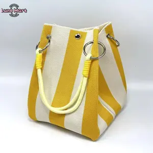 Lune Boho Woven Bucket Bag for Women, Handmade Knitted Crochet Shoulder Bag, Lightweight Summer Beach Vacation Bag, Stylish Bohemian Handbag for Travel, Daily Use and Holiday Outfit, Boho Outfits, Bag For Purchase