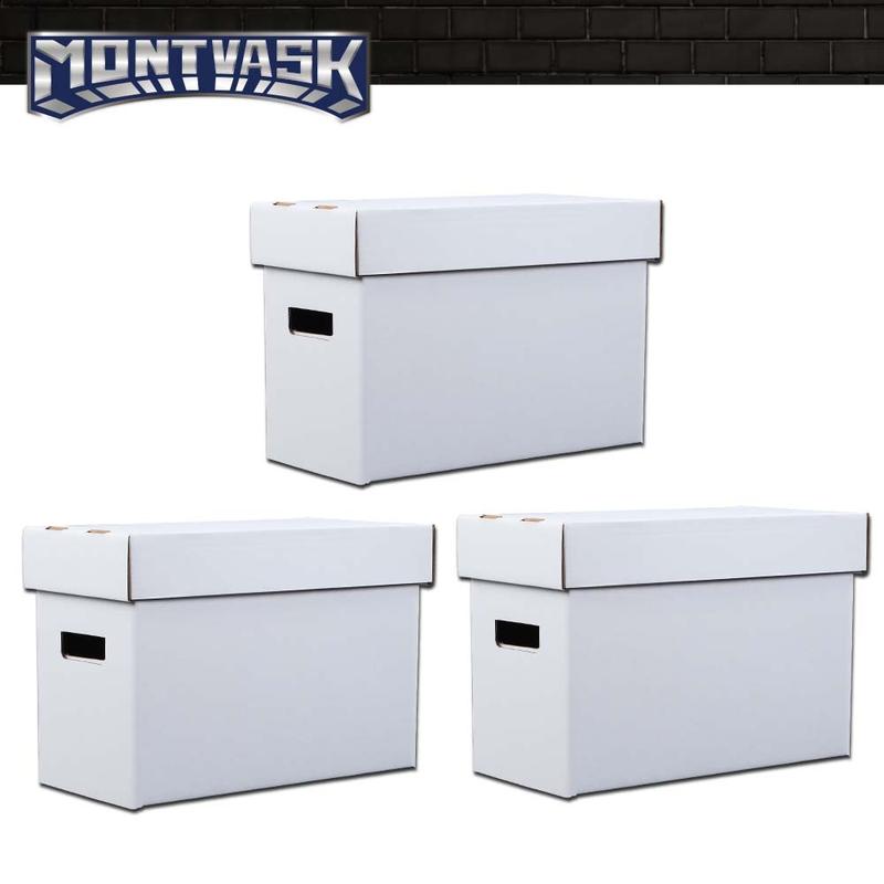 CROSSDESIGN 3/5/10 Pcs Comic Books Storage Boxes Short Holds 150-175 Stackable Durable Archive car interior accessories