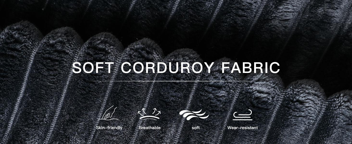 【2Package Delivery】 Avenix 106" Boneless Sectional Couch -Modular Sofa for Living Room ️, Soft Corduroy Fabric with Deep Seat Design, Cloud Sectional Couches for Living Room Bedroom, Living Room Furniture, Sofas Para Sala  - No Assembly Sofa Bed Couch