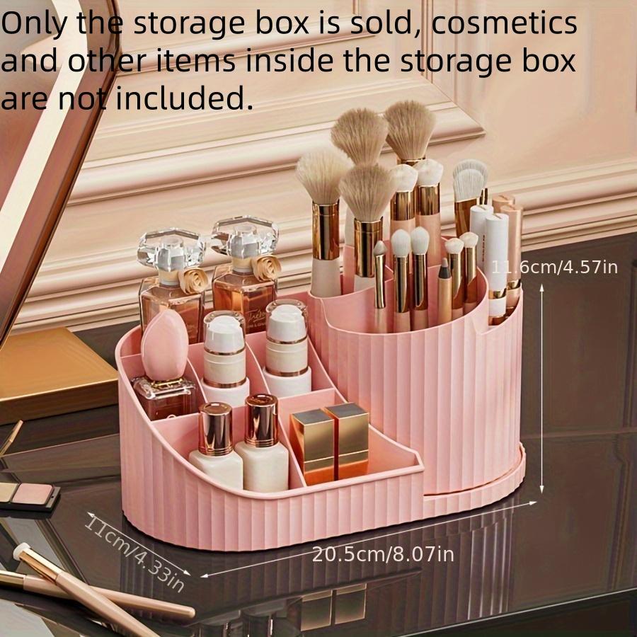 Rotating Makeup Brush Storage Box, Large Capacity Makeup Tool Storage Rack, Desktop Makeup Organizer for Bedroom Bathroom, Cosmetics Organizer Storage Rotating Makeup Brush Storage Box, Large Capacity Makeup Tool Storage Rack, Desktop Makeup Organizer for Bedroom Bathroom, Cosmetics Organizer Storage