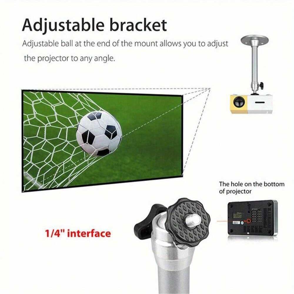 Projector Hanging Bracket Holder, Multi-Functional Thickened Design, Extensible Ceiling Mount Wall Hanging Solution, Swivel Mount, Adjustable Mount Bracket, Accessories, Projector Stand