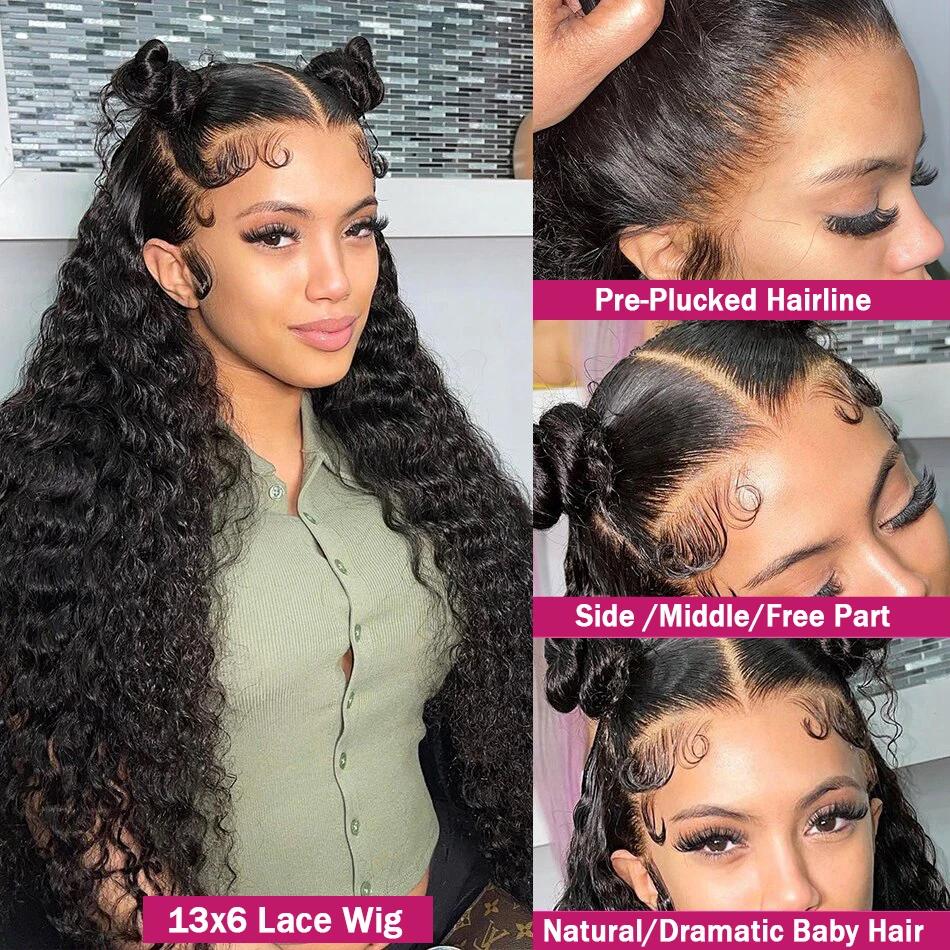 [26‘’Deep Wave=$135] CheetahBeauty 200% Density 99J Burgundy/Natural Black/T1B/4/27/FB30 Highlight Deep Wave Human Hair Wig 13x6 HD Transparent Lace Front Remy Hair Wigs Pre Plucked Brazilian Deep Wave Human Hair Wig For Women #TikTokShopHolidayHaul