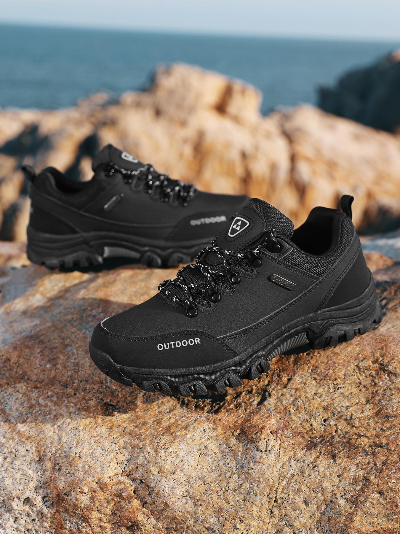 Men's Outdoor Hiking Shoes, Autumn/Winter Sneakers for Men and Teens, High Quality Wear-Resistant Casual Outdoor Shoes, Thick-Soled Couple's All-Season Fashion Hiking Shoes