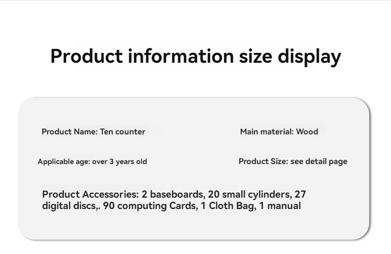 Educational Toy for Young Learners, Basic Arithmetic Learning Tool, Fun Math Games & Activities, Child Development Aid, Math Learning Tools