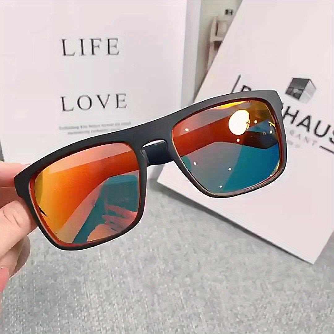 1-4PCS Unisex Classical Square Polarized Sports Sunglasses, Lightweight PC Frame, UV400 Protective Outdoor Eyewear for Driving, Biking, Fishing, Durable, Driving Outdoor Shades, Polycarbonate, Polarized Lens