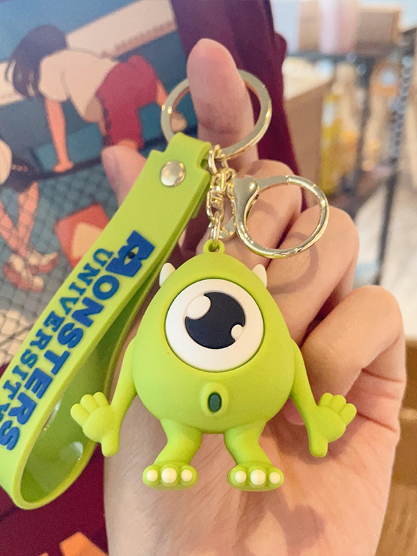 Monster University Series Keychain, Cute Cartoon PVC Figure, Backpack Pendant, Car Gift, Anime Monster University Accessory