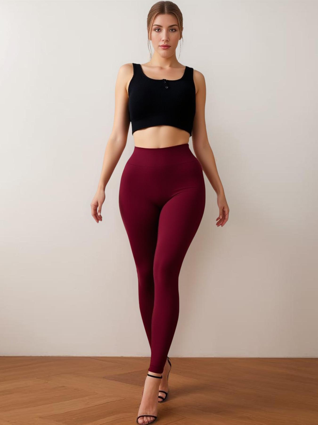 SUOVADUN CK002 Women's High-Waist Seamless Yoga Leggings Quick Dry, Stretchy Activewear Pants for Fitness Workout Casual Attire Athletic Stretchable Athleisure Style Bottoms