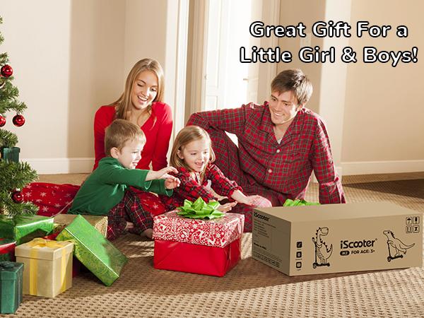 【Christmas Choice】Electric Scooter for Kids Ages 3-12 with Bluetooth Music Speaker, LED Light 3 Wheels, Thumb Accelerator, 3 Adjustable Height Toddler Motorized Scooters, Balance Training Scooter for Toddlers, Foldable Electric Scooter for Boys/Girls