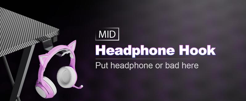 Mr IRONSTONE L Shaped Gaming Desk with Led Lights Corner Computer Desk with Cup Holder and Headphone Hook, L shaped desk, Home Office Desks Writing Workstation with Large Monitor Stand, Easy to Assemble (Black,51 Inch)BlackFriday