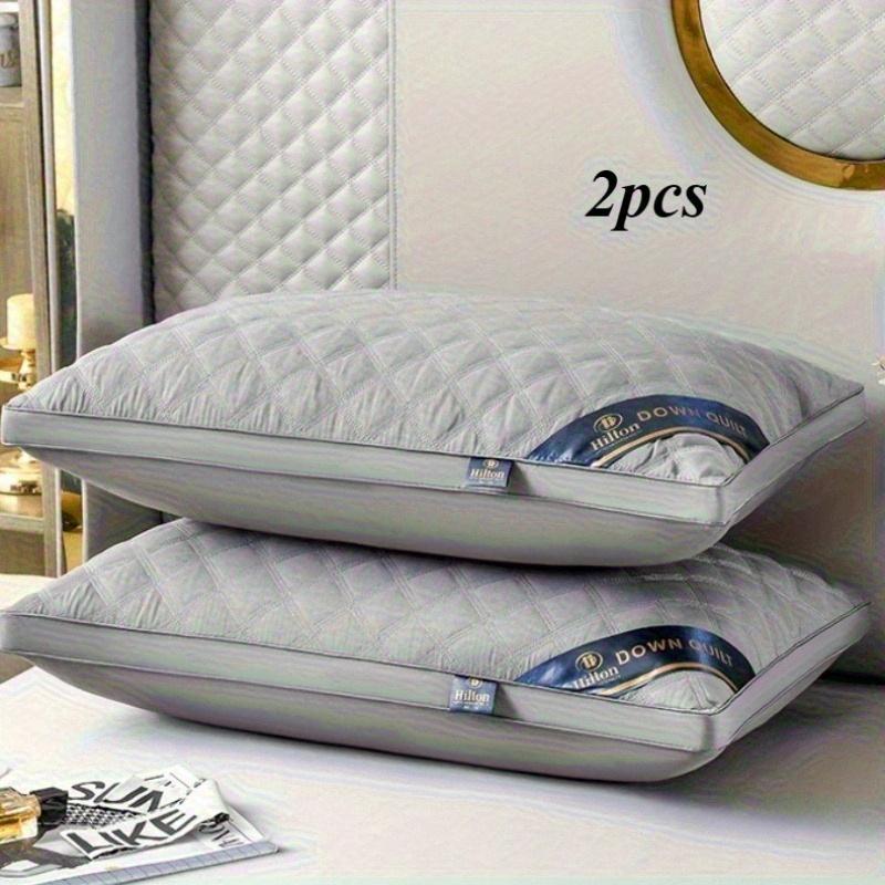 1/2pcs Orthopedic Neck Support Pillows with Comfortable Fabric and Pillowcases - Made of 100% Soft Polyester (700g/800g options), Fits the Cervical Spine for Side and Back Sleep, Breathable and Comfortable for Home Use, Machine Washable