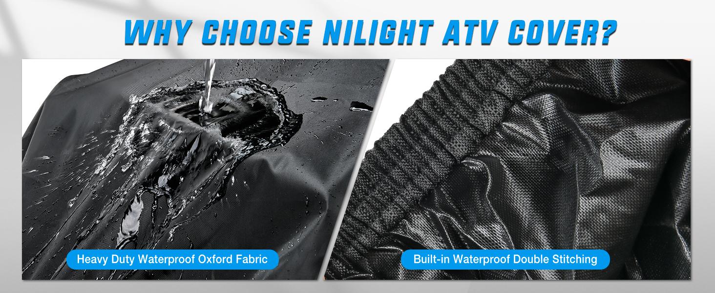Nilight ATV Cover Waterproof 420D Heavy Duty Ripstop Material Black Protects 4 Wheeler from Snow Rain All Season All Weather UV Protection Fits up to 82"(82'' Lx47''W x 45''H) waterproof car All-Weather Reflective Outdoor dealsforyoudays Nilight ATV Cover Waterproof 420D Heavy Duty Ripstop Material Black Protects 4 Wheeler from Snow Rain All Season All Weather UV Protection Fits up to 82"(82'' Lx47''W x 45''H) waterproof car All-Weather Reflective Outdoor dealsforyoudays