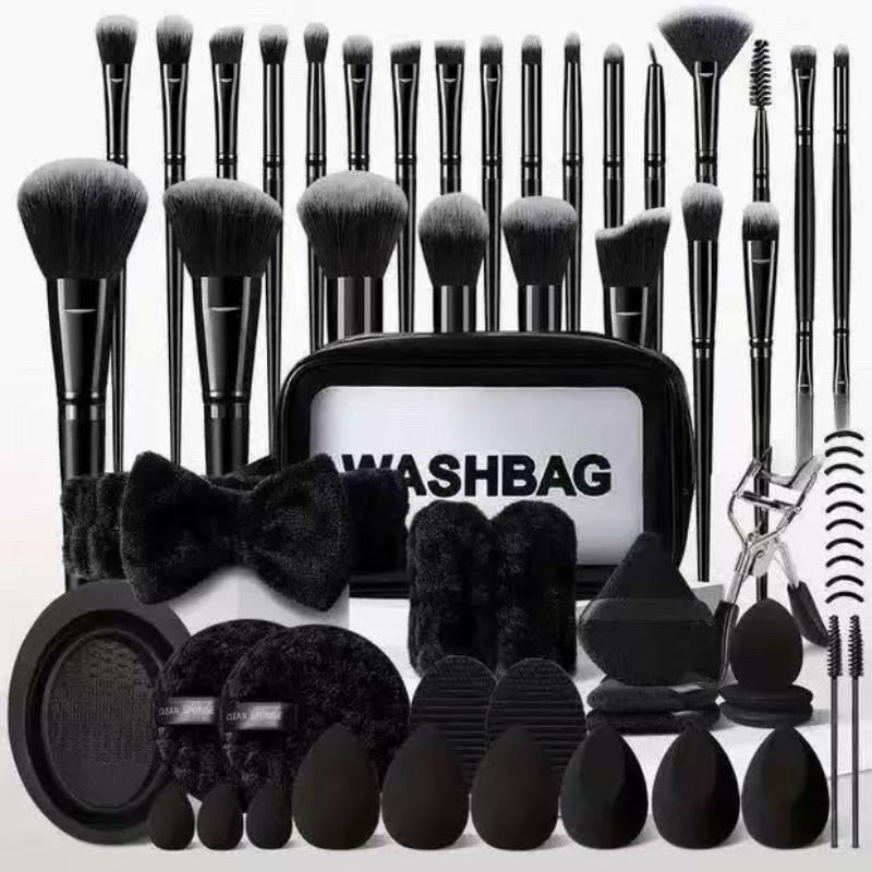 Professional Makeup Brush Set, 7-Piece Cosmetic Tool Kit, Includes Foundation Sponge & Blending Puff, Ideal Gift for Women, Daily Use Essentials, Makeup Brushes Kits