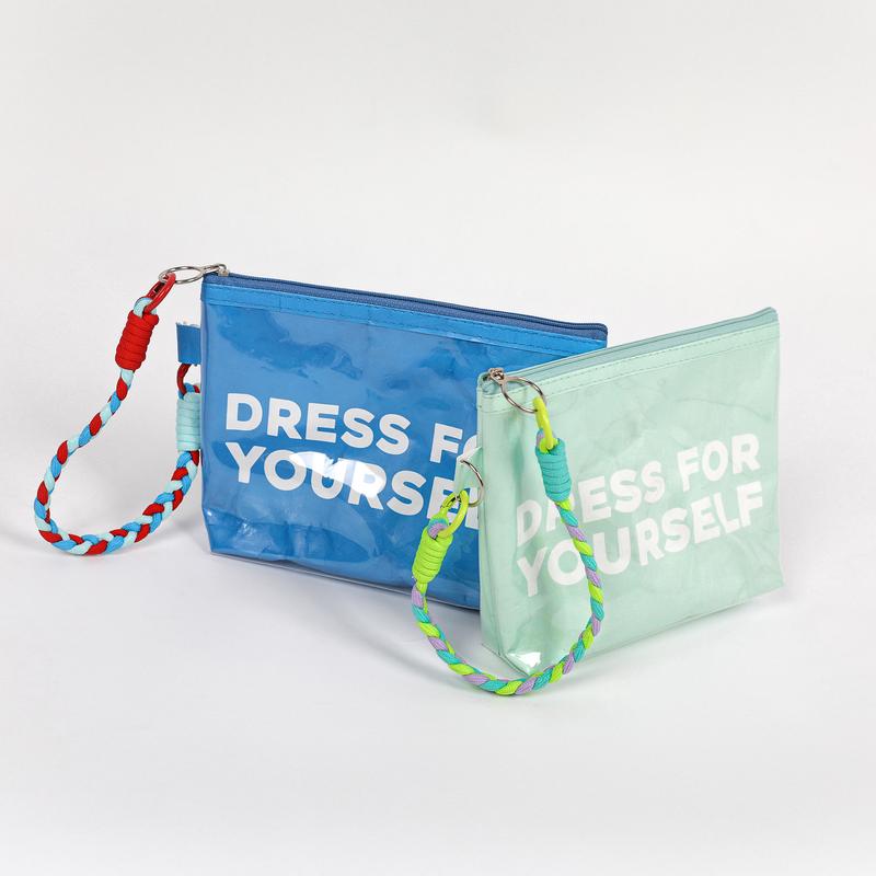 Blooming Jelly Waterproof DuPont paper Pouch Purse Women Bag Matching Wristlet