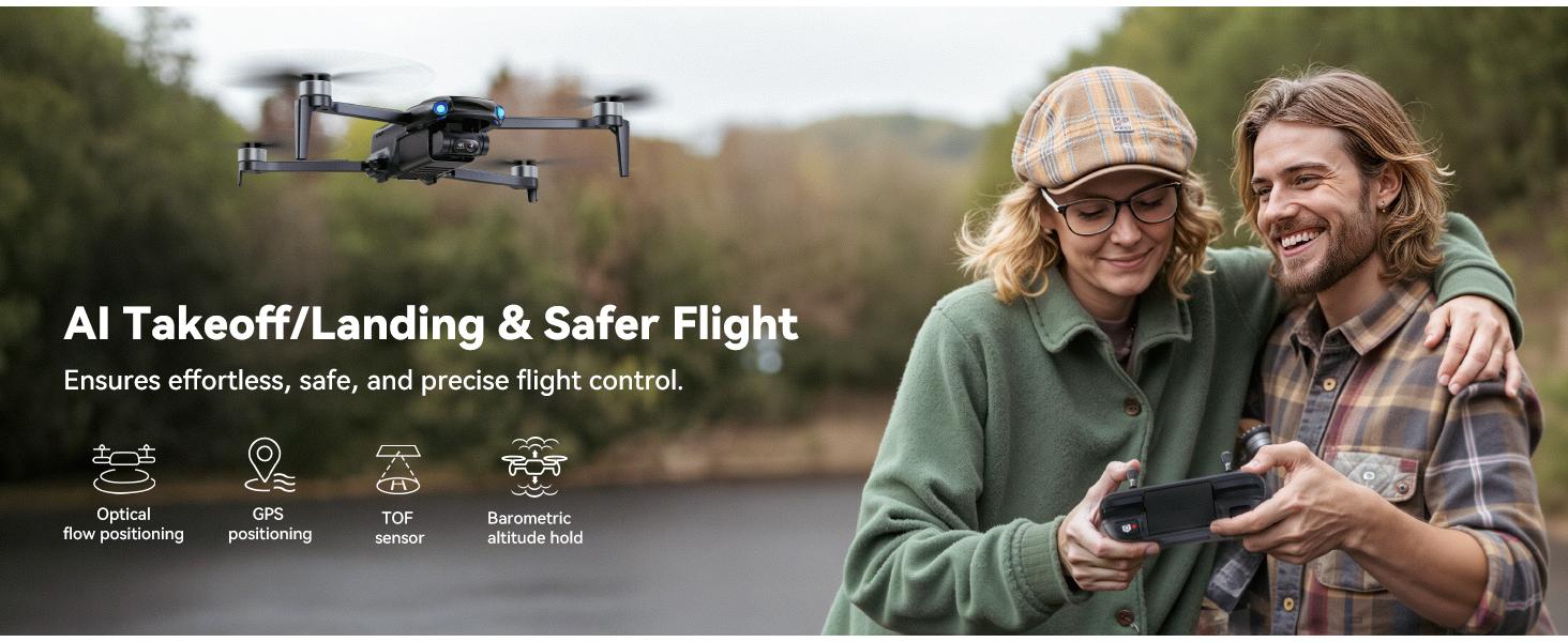 Ruko U11MINI 4K (RC3), Beginner Drone with 5.5" FHD Touchcreen Controller, 8K Camera Drones for Adults 4K Video, 3-Axis Gimbal, 20000ft FPV Transmission, Under 249g (64-Min Flight)