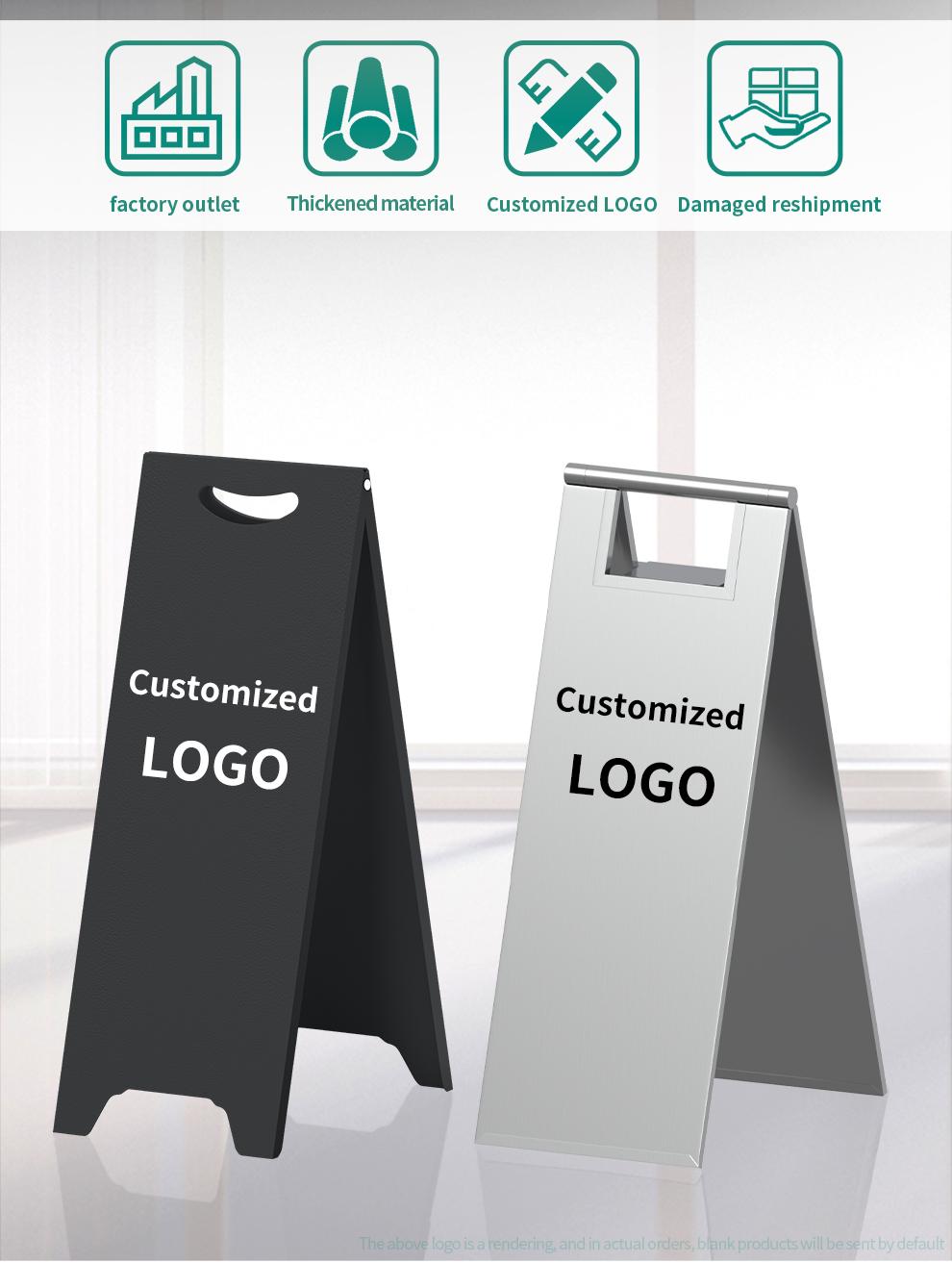 Metal Wet Floor Caution Sign, Durable Fade Resistant; Custom No Parking Sign, Maintenance Warning Sign for Commercial Use