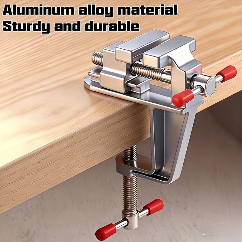 1 household universal mini fixed workbench, Home, multifunctional alloy pliers, mini adjustable desktop fixture, Desk Mount Clamp, suitable for jewelry, electronic products, manual tools, no need for electricity, holiday gifts
