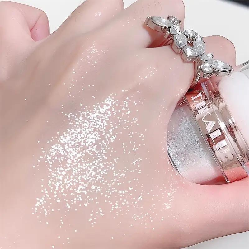 Shimmering Body Powder -, Metallic Glitter, Pearlescent Glitter, Long-Lasting Shine & Body Glow for Wedding, Party, Everyday - Even Coverage Body & Hair Powder - Glowy Makeup for Women & Men, Metallic Finish