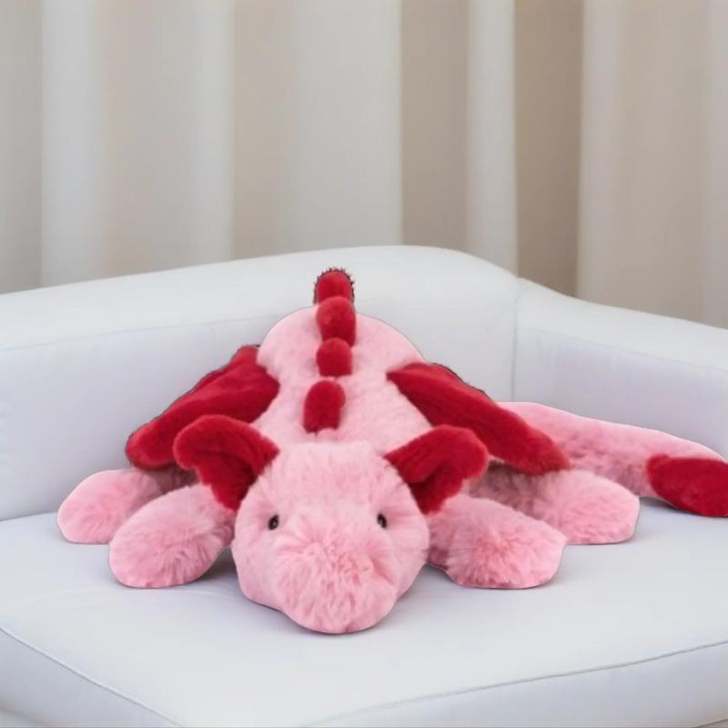 Heart Dragon Plush Toy, Soft and Cuddly Stuffed Animal, Perfect Gift for Kids, Birthday Present, Girls Party Favor