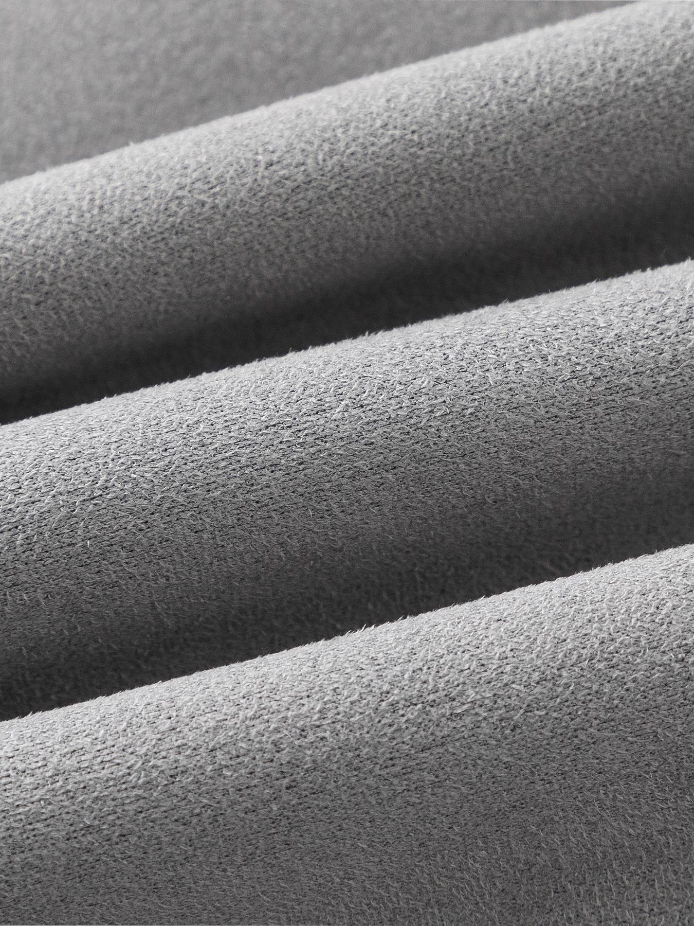 Men's Casual Jacket, Zipper Closure, Collar Design, Lightweight Business Style Faux Suede Coat, Durable Easy Care Fabric