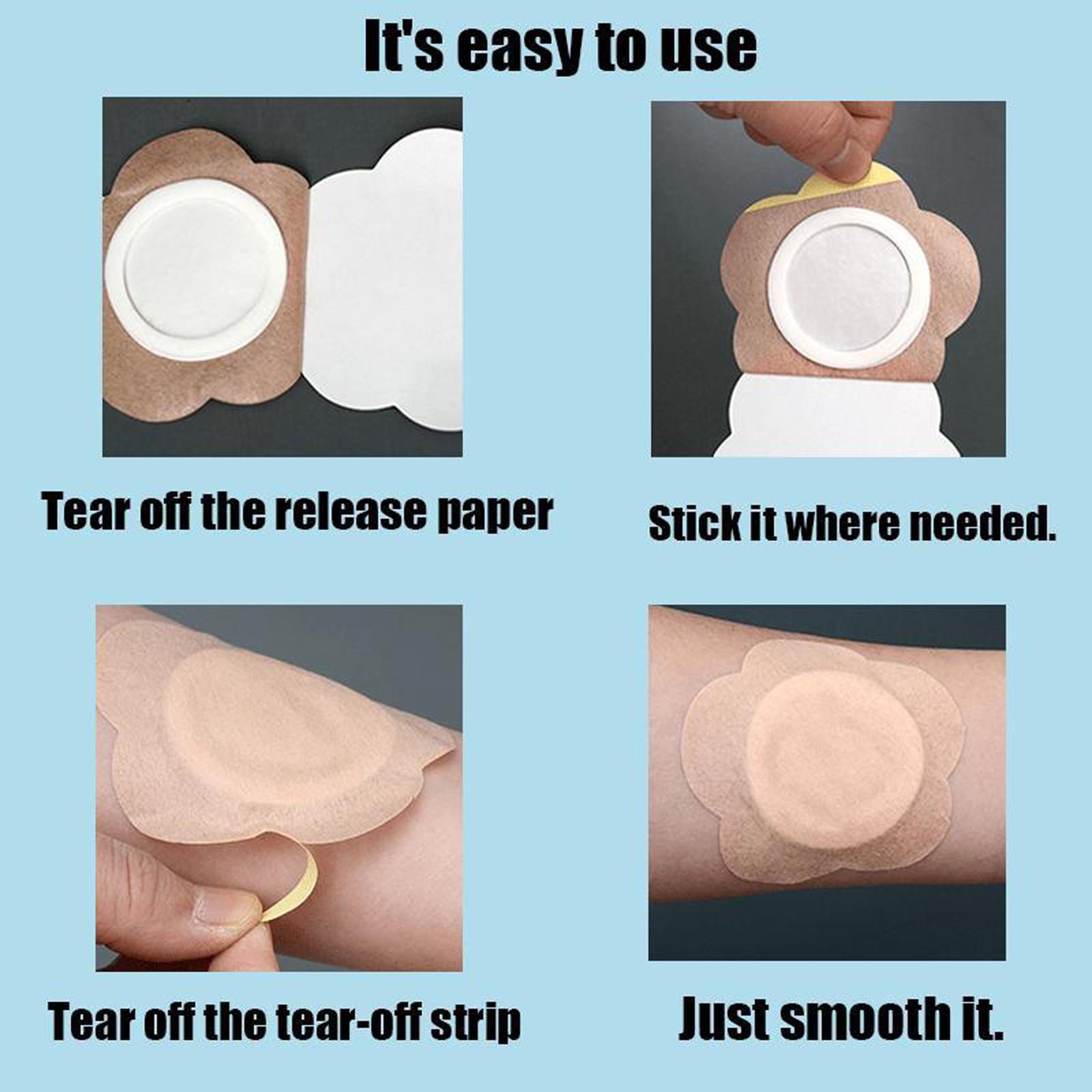 Sleep Detox, Non-woven Fabric Belly Button Patches, Deep Cleansing, Flower-Shaped Style, No Need Wash.