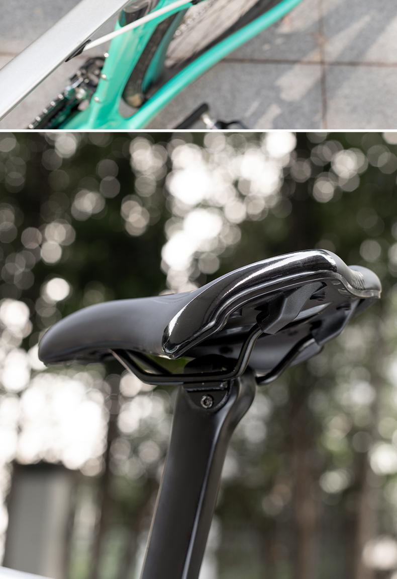 ROCKBROS Bike Saddle Waterproof Memory Shock-absorption Non-slip Bike Seat Comfortable Road Bike Cushion Bicycle Accessories