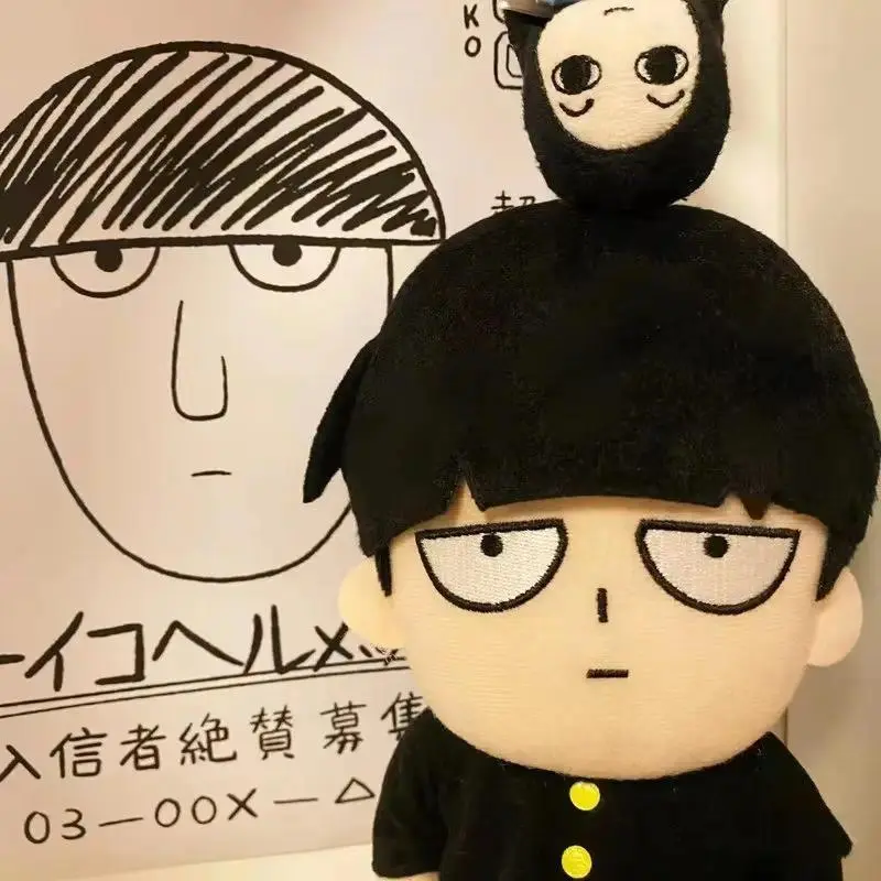 In Stock Mob Psycho 100 Shigeo Kageyama Mob Plush Doll New Style Soft Stuffed Anime Figure Cute Gift For Girls Collectible Toy