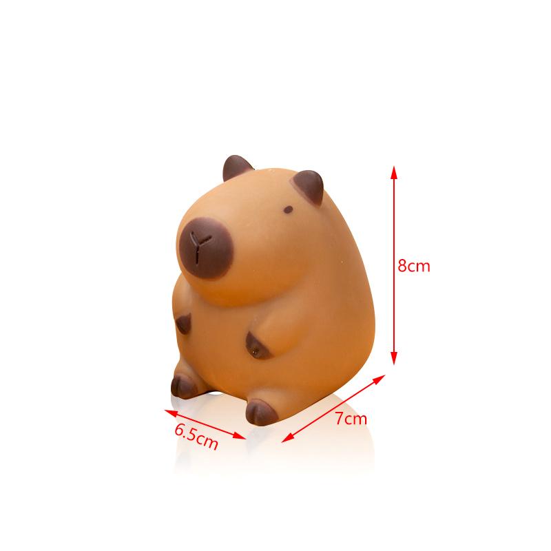 Kawaii Capybara Squeeze Toy Anti Stress Adult Toys Pinch TPR Soft Decompression Stress Reliever Toys For Kids