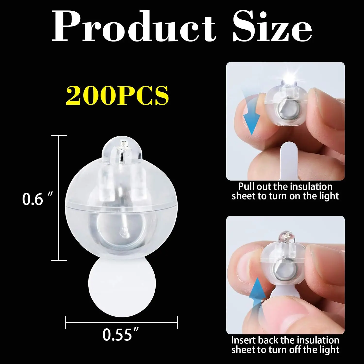 Mini Ballon Lights Long Standby Time Waterproof Mini Ball Lamp for Latex Balloon Paper Lantern Party Wedding Festival Christmas Halloween