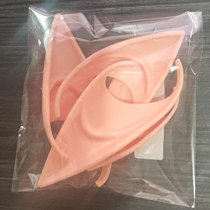 1 pair-Fairy Pixie Elf Ears - Cosplay Soft Pointed Ears Elven Masquerade Vampire Fairy Ears Makeup Costume Accessories Party Supplies Cross Border Halloween Elf Ears Cos Props Avatar Elf Ears Vampires Dentures Fairy Fake Ears Party Event Props