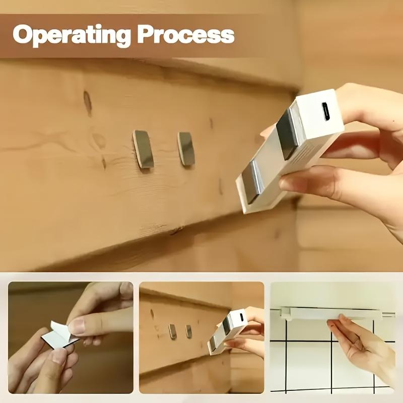 LED Motion Sensor 3-Pack USB-Rechargeable Wireless Cabinet Light, Smart LED Motion-Sensor Light, Magnetic Self-Adhesive Wardrobe Light