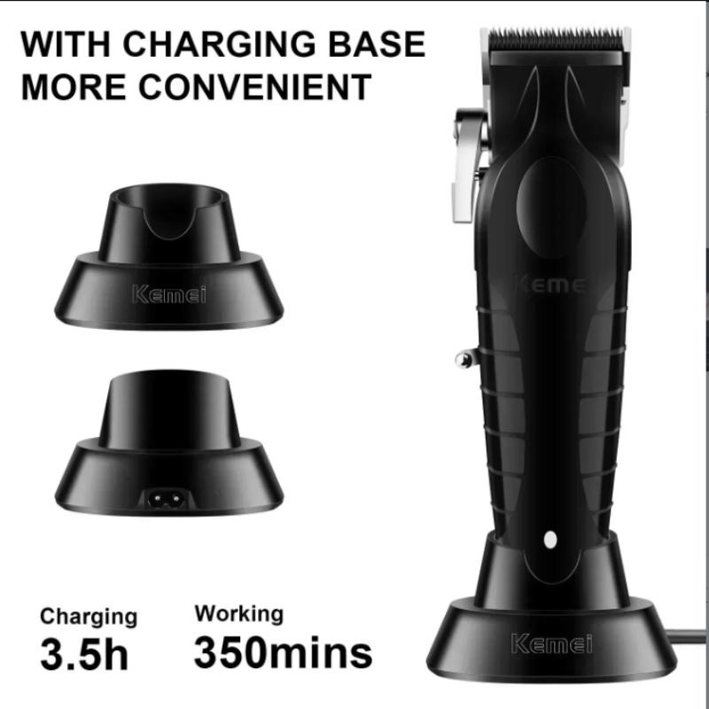 Professional Electric Hair Clipper for Barbers and Stylists, USB Rechargeable, Adjustable Blade Guard, Ideal Gift for Men Km-2296 Km-2299