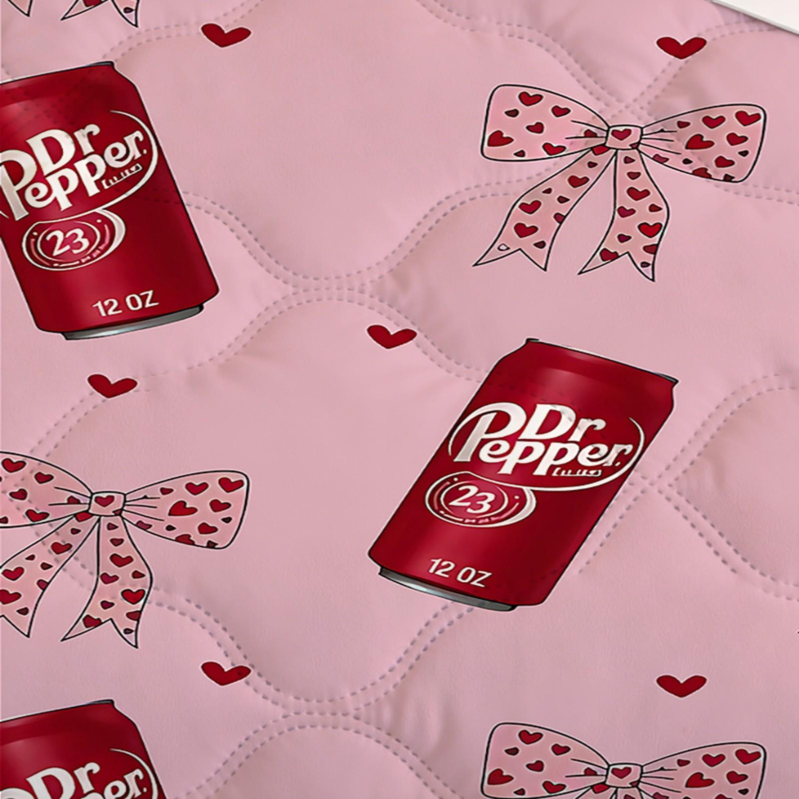 Soda Can Bow Summer Quilt, Sweet Girl Style Air Conditioning Blanket, Soft Skin-Friendly All-Season Home Use Single/double Size