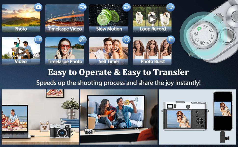 Camkory 5K Dual-Lens Vlogging Camera for TikTok & YouTube – 48MP Selfie & Travel Camera with Anti-Shake, 16X Zoom, Flash, Viewfinder, 32GB Card – Perfect for Content Creators & Travelers! Camkory 5K Dual-Lens Vlogging Camera for TikTok & YouTube – 48MP Selfie & Travel Camera with Anti-Shake, 16X Zoom, Flash, Viewfinder, 32GB Card – Perfect for Content Creators & Travelers!