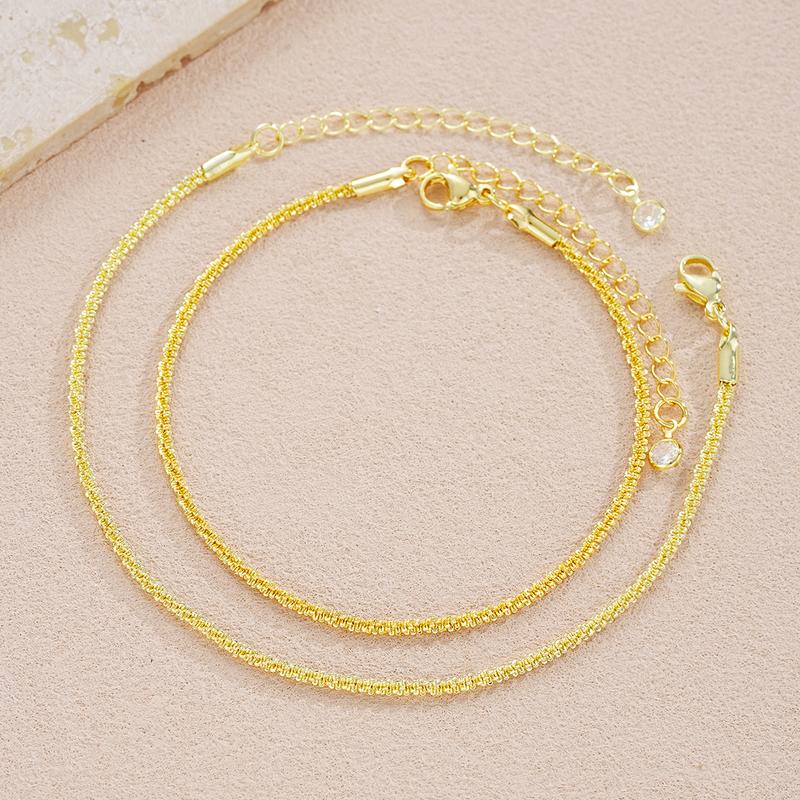 4pcs Dainty Layered Waterproof Anklet For Women Adjustable Womens Anklet Set Stackable Figaro Beaded Cuban Link Anklets Daily Clothing Decor For Beach Summer Trendy All-match & Exquisite Jewelry Gift For Outdoorfun