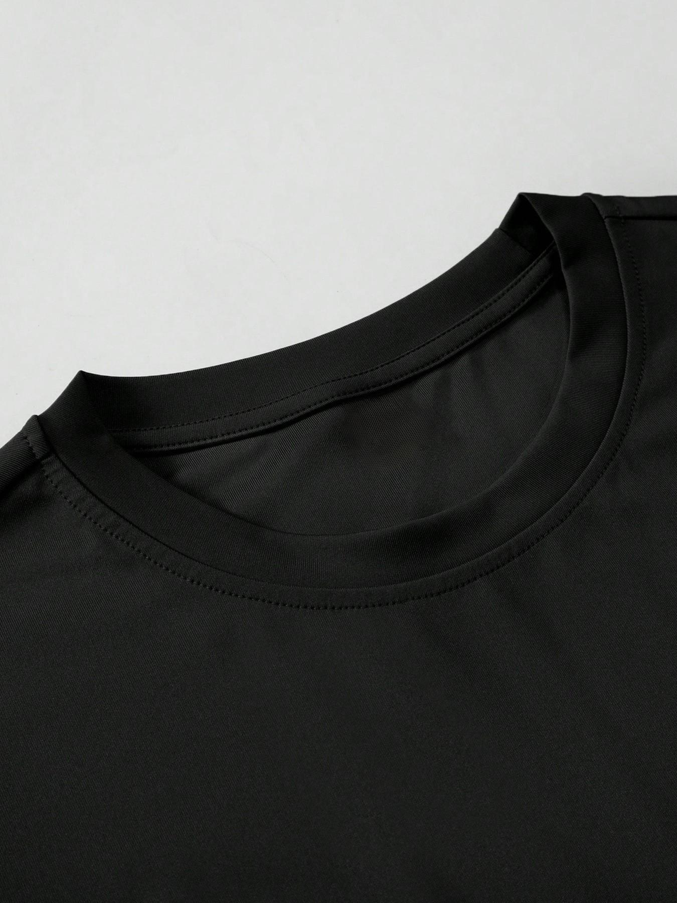 Gothic Dark Style American Street Short Sleeve T-Shirt, Poker Print Graphic Tee, Casual Fitted Top Without Zipper and Collar