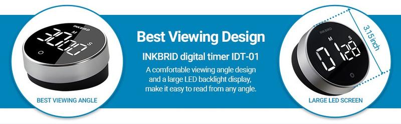 INKBIRD Kitchen Timer, 1 Digital Magnetic Timer, Intelligent Reminder, Suitable for Office, Cooking, Learning, Kitchen Utensils Gadgets Home Modern INKBIRD Kitchen Timer, 1 Digital Magnetic Timer, Intelligent Reminder, Suitable for Office, Cooking, Learning, Kitchen Utensils Gadgets Home Modern