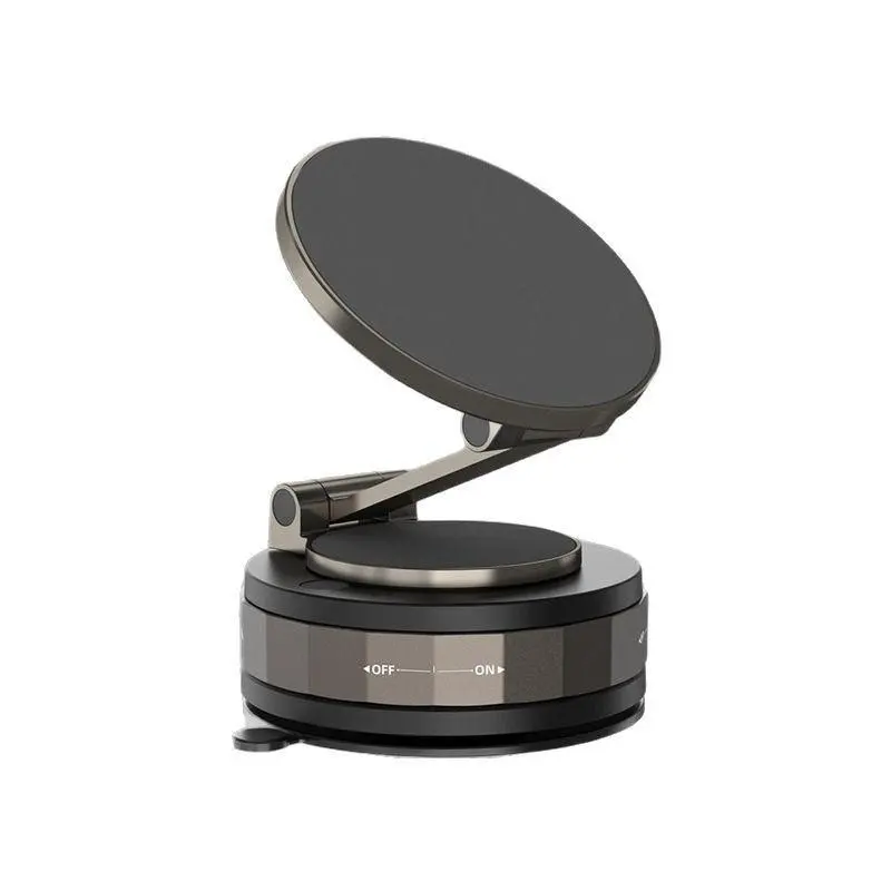 Magnetic Car Phone Holder, Vacuum Suction Dashboard Mount, Rotatable Folding Design, Suitable for Cars, Home, Office Use, Phone Holders for Your Car