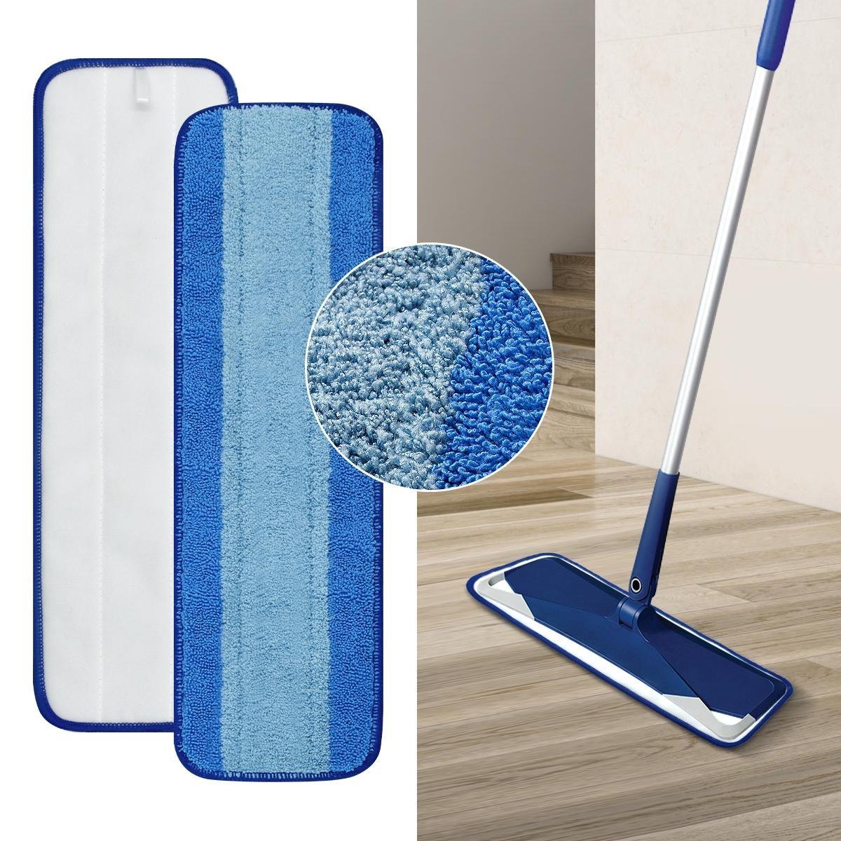 5/8pcs Microfiber Mop Replacement Pads, High Absorbent Cleaning Mats, Easy Install, Suitable for All Floors, Kitchen Bathroom Living Room